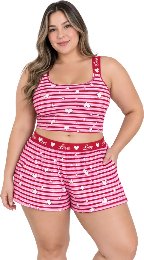 Pijama Short + top pretina talla L-XL – Vamope Distribuidora