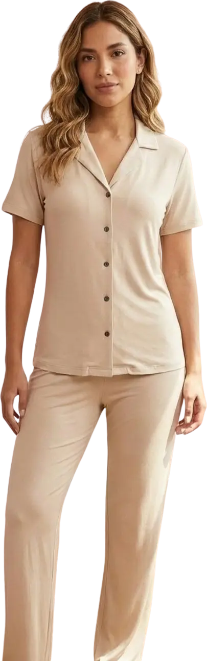 Pijama Pantalón + camisa de botones talla S-M y L-XL – Vamope Distribuidora