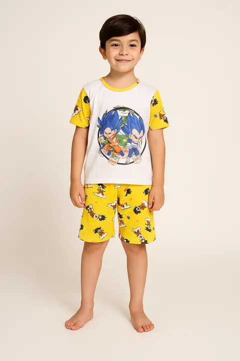 Pijama Short + camiseta niño talla 2/4, 6/8, 10/12, 14/16 – Vamope Distribuidora